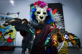 Person wearing a costume at University of Iceland Japan festival