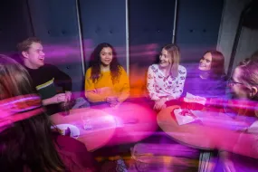 People at the Studend cellar (Stúdentakjallarinn)