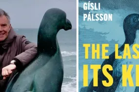 Gísli Pálsson and a cover of his book  "The Last of Its Kind"