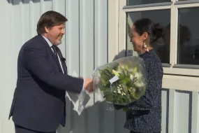 Katti Frederiksen, receiving the International Vigdís Prize