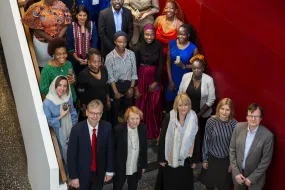 Gró gest participants 2020, along wit Jón Atli Benediktsson and Vigdís Finnbogadóttir