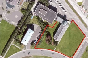 Aerial view of Gamli Garður. Screenshot from Google maps