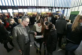 Visitors at the University day