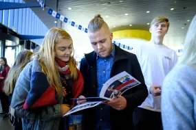 Guests at the University day on University centre