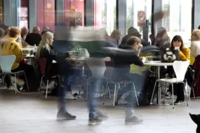 People at University centre