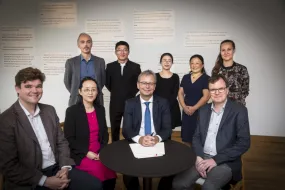 Representatives from the University of Iceland, the Northern Light Confucius Institute and Hanban at the signing.