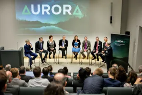 Aurora Rectors and other representatives from the universities on a meeting