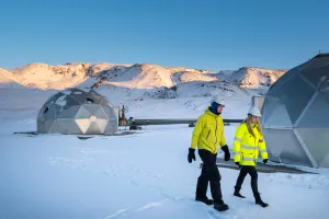 ice and hut