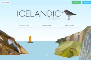 Icelandic online screenshot