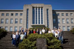 The NUAS group infront of UI's Main Building