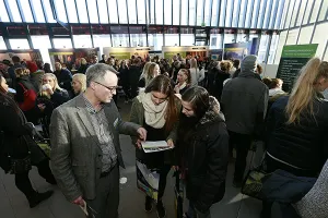 Visitors at the University day