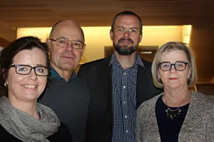 Ragnheiður Ósk Erlendsdóttir, Dr. Geir Gunnlaugsson, Daði Már Kristófersson, Dean of the UI School of Social Sciences, and Katrín Fjeldsted